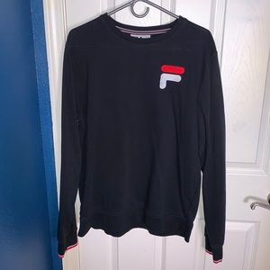 Black Fila Crewneck